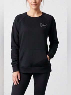 Under Armour Women's Black Crewneck Pullover Sweatshirt